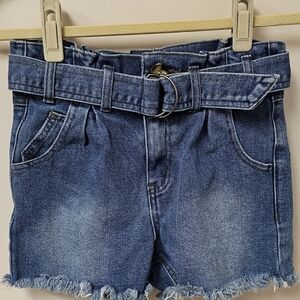 Chelsea & Violet Blue Jean Shorts with Belt